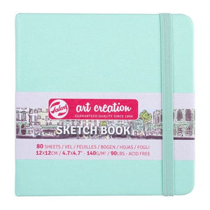
                
                    Load image into Gallery viewer, TALENS ART CREATION SKETCHBOOK FRESH MINT Talens - Art Creation - Sketch Book - 12x12cm - Square - 80 Sheets
                
            
