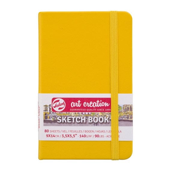 TALENS ART CREATION SKETCHBOOK GOLDEN YELLOW Talens - Art Creation - Sketch Book - 9x14cm - Small Profile - 80 Sheets