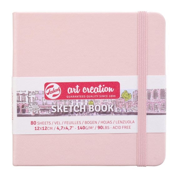 TALENS ART CREATION SKETCHBOOK PASTEL PINK Talens - Art Creation - Sketch Book - 12x12cm - Square - 80 Sheets