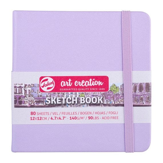 TALENS ART CREATION SKETCHBOOK PASTEL VIOLET Talens - Art Creation - Sketch Book - 12x12cm - Square - 80 Sheets