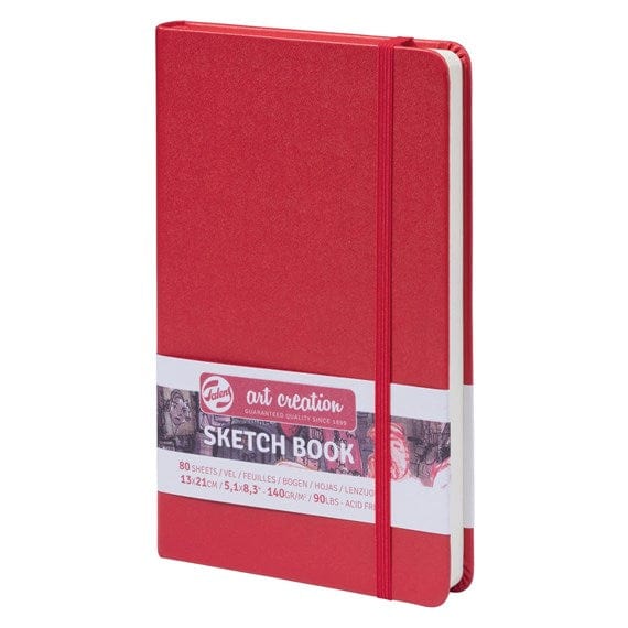 TALENS ART CREATION SKETCHBOOK RED Talens - Art Creation - Sketch Book - 13x21cm - Profile - 80 Sheets