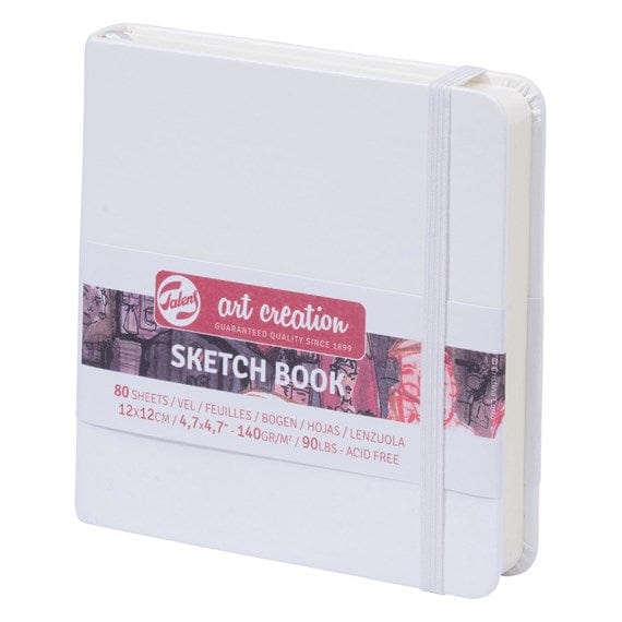 TALENS ART CREATION SKETCHBOOK WHITE Talens - Art Creation - Sketch Book - 12x12cm - Square - 80 Sheets
