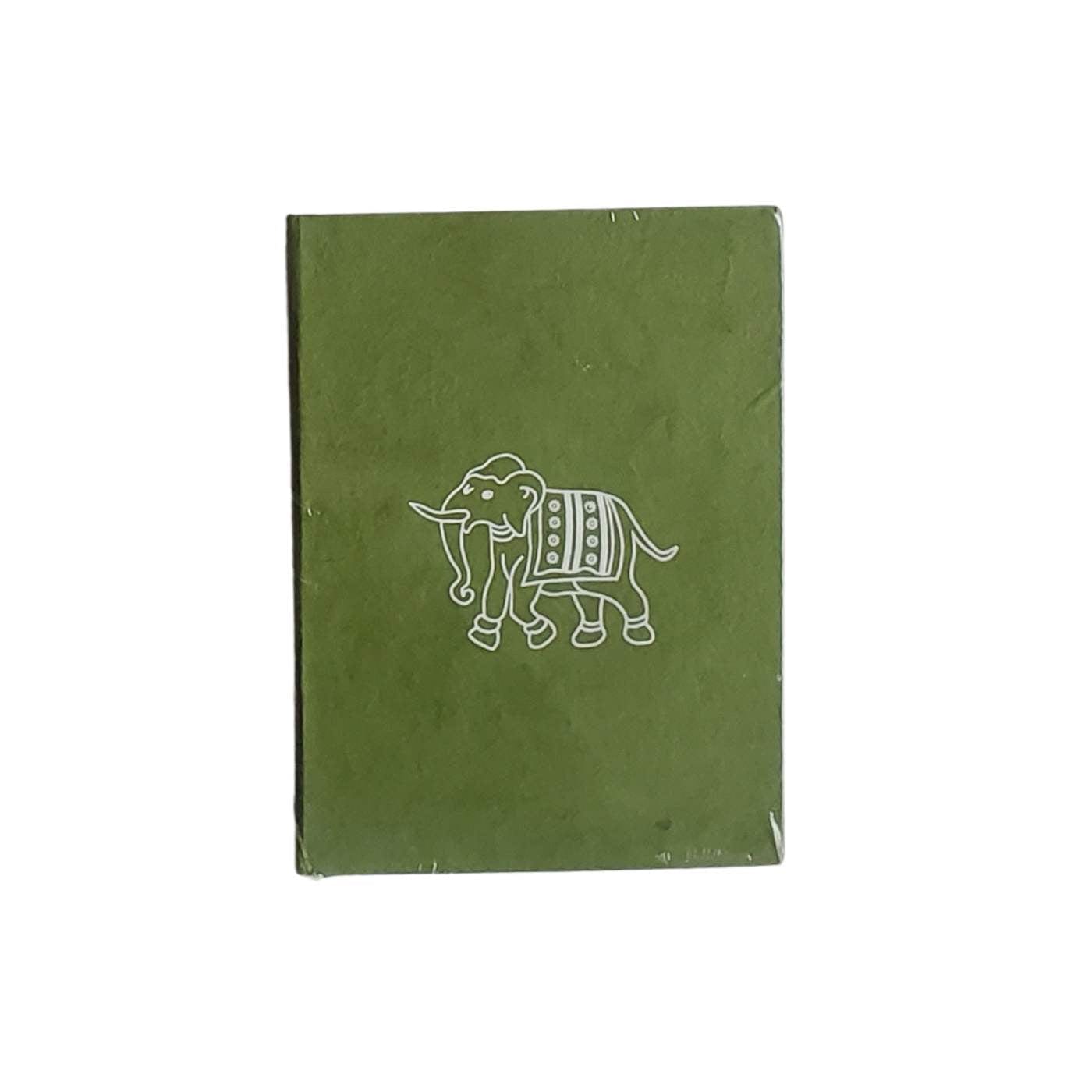 Tibetan Paper & Handicraft Notebook - Blank Elephant Tibetan Paper - Chung Chung Notebook - Blank - 3x4"