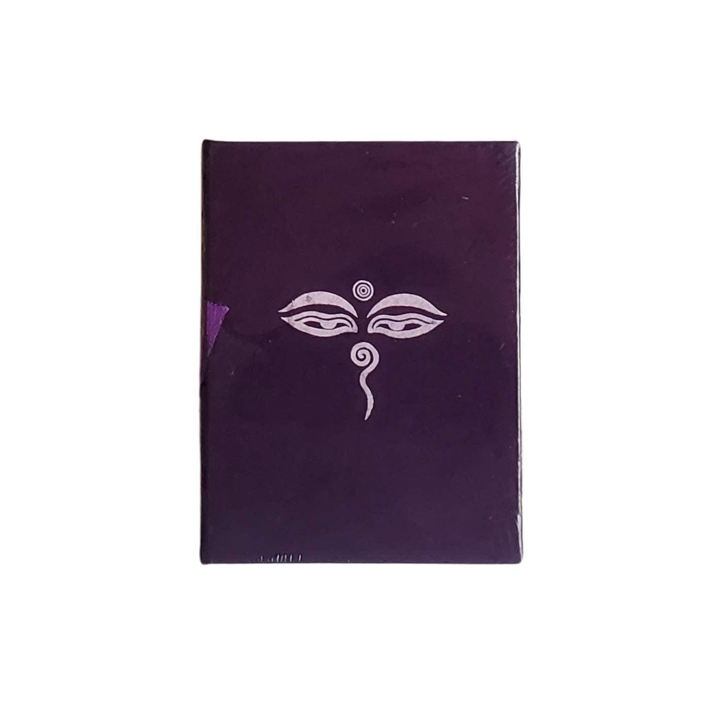 Tibetan Paper & Handicraft Notebook - Blank Eyes of Buddah Tibetan Paper - Chung Chung Notebook - Blank - 3x4"