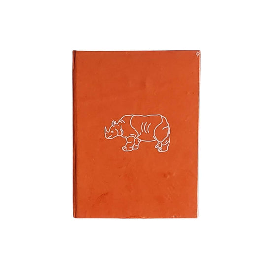 Tibetan Paper & Handicraft Notebook - Blank Rhino Tibetan Paper - Chung Chung Notebook - Blank - 3x4"