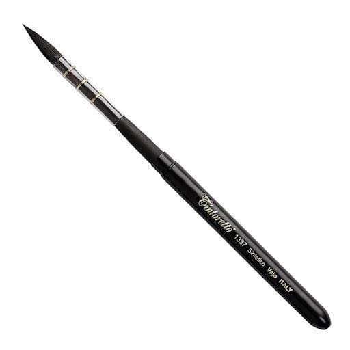 TINTORETTO ROUND MOP BRUSH Tintoretto - Round Mop Brush - Synthetic - Pocket Brush - Size 6 - item# 01337/6