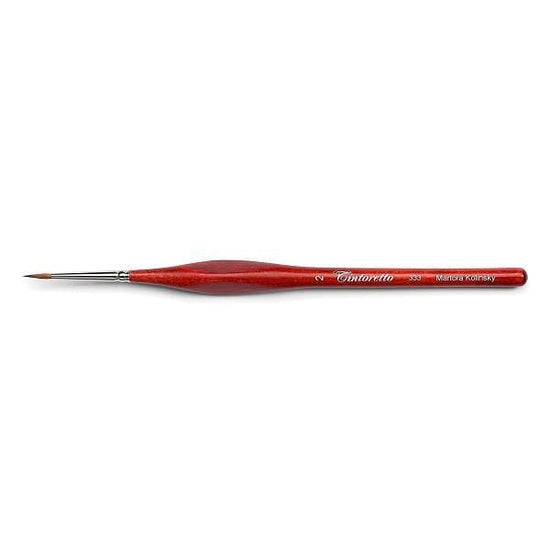 Load image into Gallery viewer, TINTORETTO SABLE BRUSH Tintoretto Brush 333 Round Short Hand Size 0

