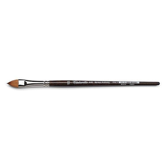 TINTORETTO SABLE BRUSH Tintoretto Brush 440 Cat's Tongue Short Hand Size 10