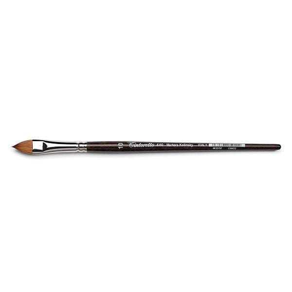 TINTORETTO SABLE BRUSH Tintoretto Brush 440 Cat's Tongue Short Hand Size 2