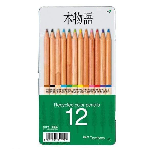 Tombow Recycled Coloured Pencil Set of 12 - Gwartzman's Art Supplies