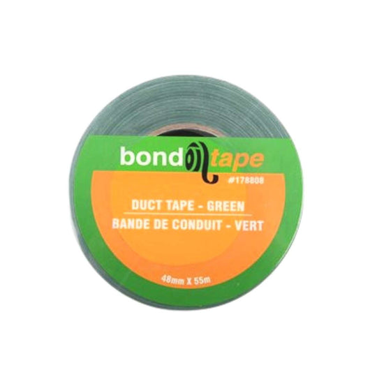 Toolway Duct Tape Bond Tape - Duct Tape - 48mm x 10m Roll - Green - Item #178708