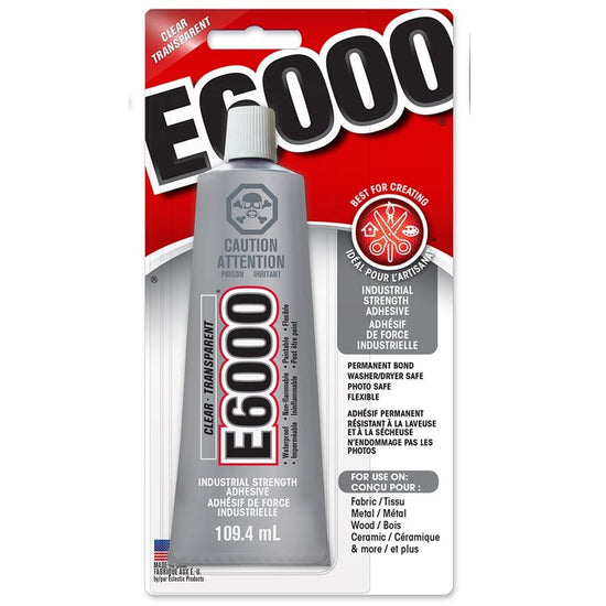 Toolway Liquid Adhesive E6000 - Craft Adhesive - 109.4mL Tube - Item #87030015
