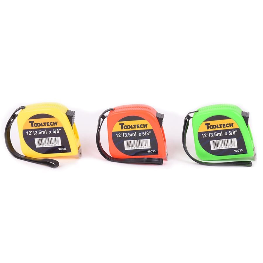 Toolway Tape Measure Tooltech - Tape Measure - 12' Blade - Item #390035