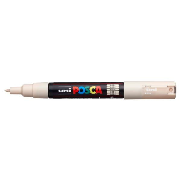 UNIBALL POSCA BEIGE Uni Posca Extra Fine Tapered Tip Paint Marker PC-1M