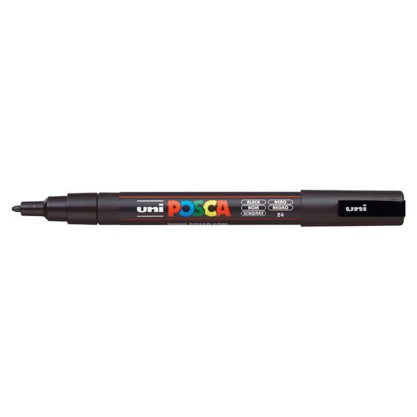 UNIBALL POSCA BLACK Uni Posca Fine Tip Paint Marker PC-3M