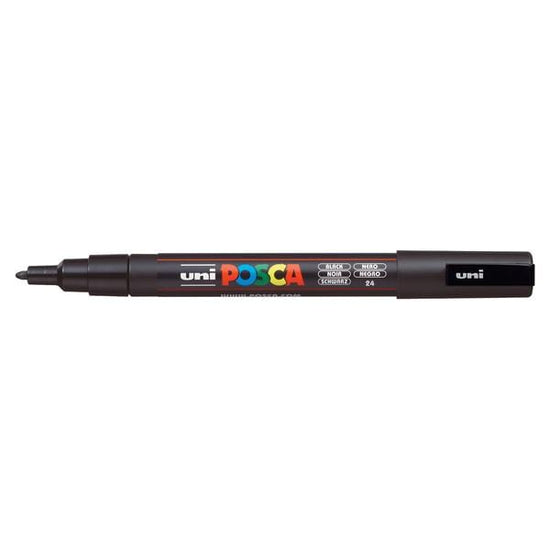 UNIBALL POSCA BLACK Uni Posca Fine Tip Paint Marker PC-3M