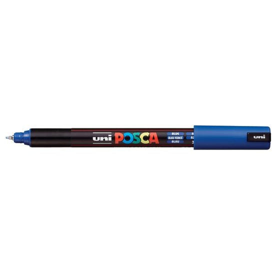 UNIBALL POSCA BLUE Uni Posca Extra Fine Tip Paint Marker PC-1MR