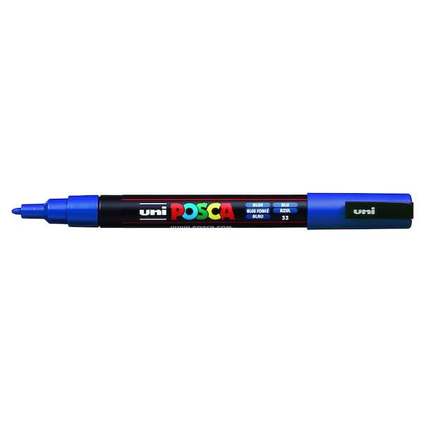 UNIBALL POSCA BLUE Uni Posca Fine Tip Paint Marker PC-3M