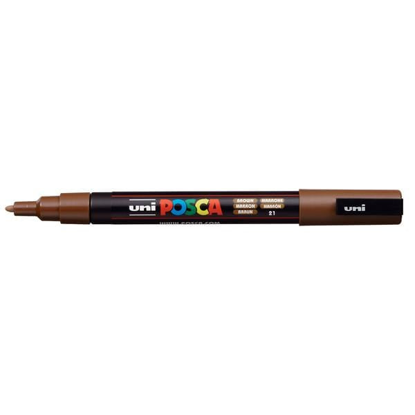 UNIBALL POSCA BROWN Uni Posca Fine Tip Paint Marker PC-3M