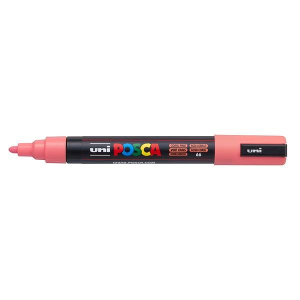 Load image into Gallery viewer, UNIBALL POSCA CORAL PINK Uni Posca Medium Tip Paint Marker PC-5M
