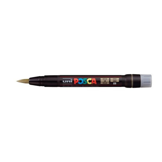 UNIBALL POSCA GOLD Uni Posca Brush Tip Paint Marker PCF-350