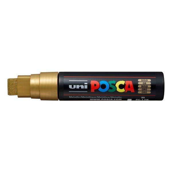 UNIBALL POSCA GOLD Uni Posca Extra Broad Tip Paint Marker PC-17K