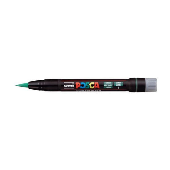 UNIBALL POSCA GREEN Uni Posca Brush Tip Paint Marker PCF-350