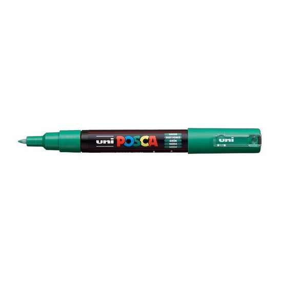 UNIBALL POSCA GREEN Uni Posca Extra Fine Tapered Tip Paint Marker PC-1M