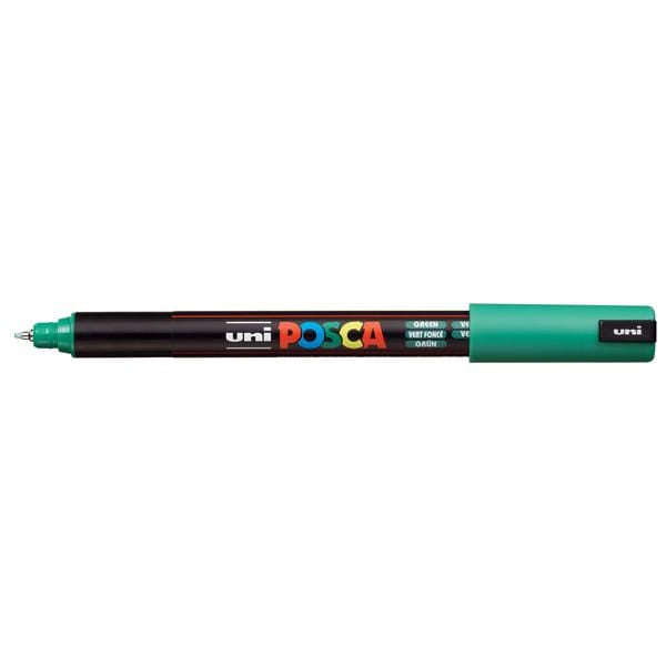 UNIBALL POSCA GREEN Uni Posca Extra Fine Tip Paint Marker PC-1MR