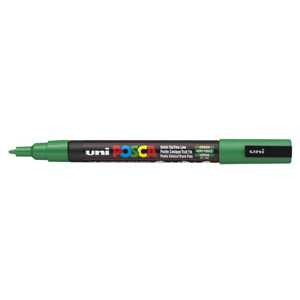 UNIBALL POSCA GREEN Uni Posca Fine Tip Paint Marker PC-3M