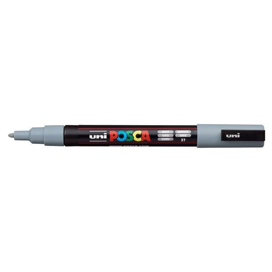 UNIBALL POSCA GREY Uni Posca Fine Tip Paint Marker PC-3M