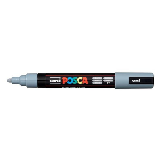 UNIBALL POSCA GREY Uni Posca Medium Tip Paint Marker PC-5M