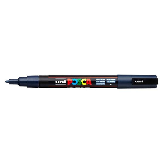 UNIBALL POSCA NAVY BLUE Uni Posca Fine Tip Paint Marker PC-3M