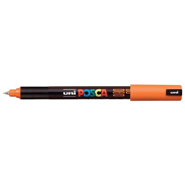 UNIBALL POSCA ORANGE Uni Posca Extra Fine Tip Paint Marker PC-1MR