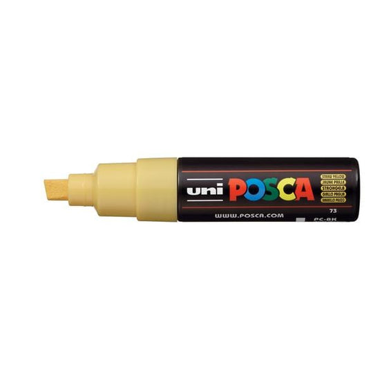 Load image into Gallery viewer, UNIBALL POSCA STRAW YELLOW Uni Posca Broad Chisel Tip Paint Marker PC-8K
