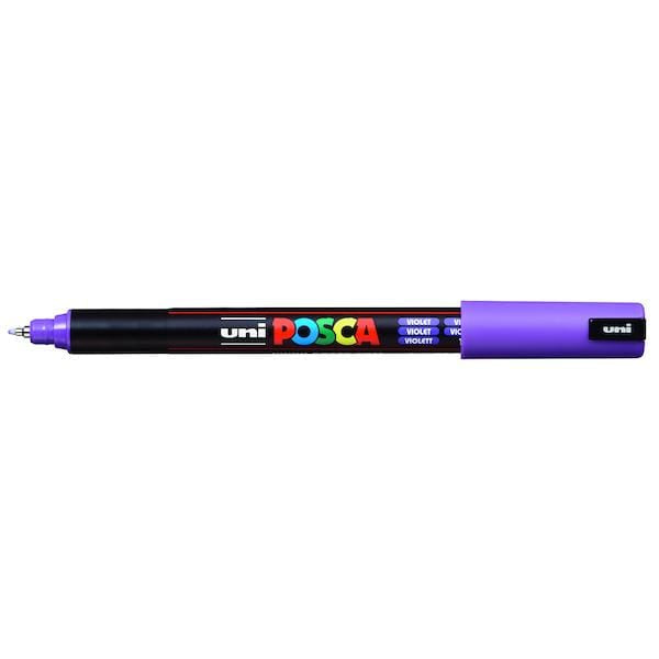
                
                    Load image into Gallery viewer, UNIBALL POSCA VIOLET Uni Posca Extra Fine Tip Paint Marker PC-1MR
                
            