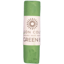 Unison Colour Soft Pastel GREEN 8 Unison Colour - Individual Handmade Soft Pastels - Green Hues
