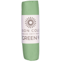 Unison Colour Soft Pastel GREEN 9 Unison Colour - Individual Handmade Soft Pastels - Green Hues