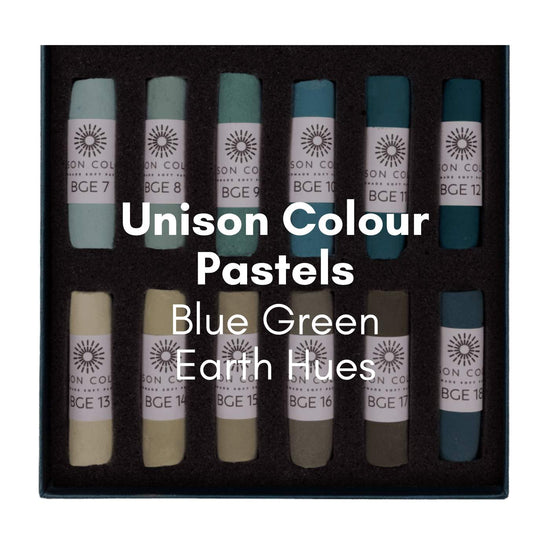 Unison Colour Soft Pastel Unison Colour - Individual Handmade Soft Pastels - Blue Green Earth Hues