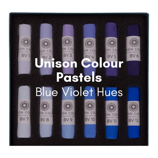 Unison Colour Soft Pastel Unison Colour - Individual Handmade Soft Pastels - Blue Violet Hues