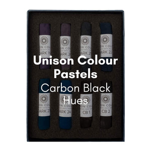 
                
                    Load image into Gallery viewer, Unison Colour SOFT PASTEL Unison Colour - Individual Handmade Soft Pastels - Carbon Black Hues
                
            