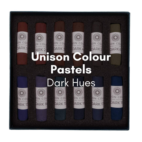 Unison Colour Soft Pastel Unison Colour - Individual Handmade Soft Pastels - Dark Hues
