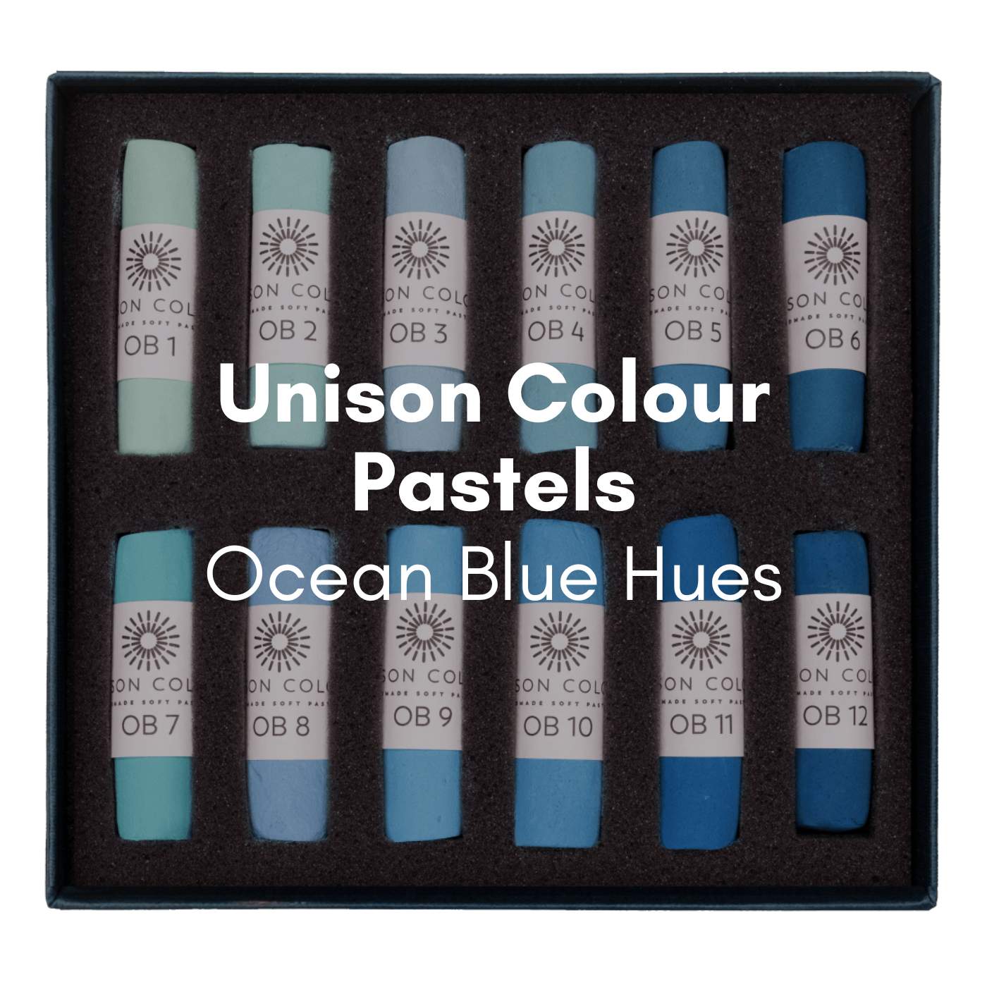 Unison Colour Soft Pastel Unison Colour - Individual Handmade Soft Pastels - Ocean Blue Hues