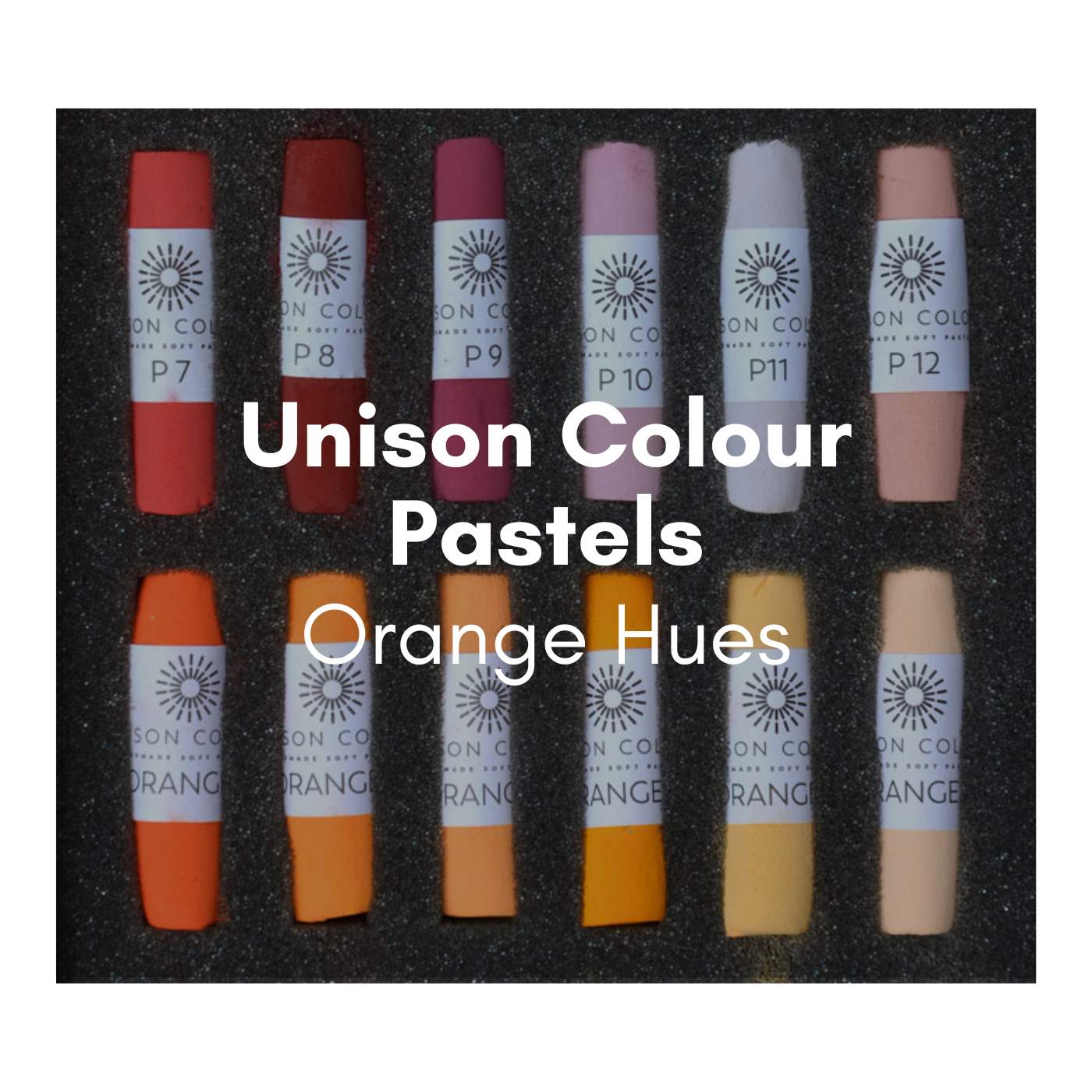 Unison Colour Soft Pastel Unison Colour - Individual Handmade Soft Pastels - Orange Hues