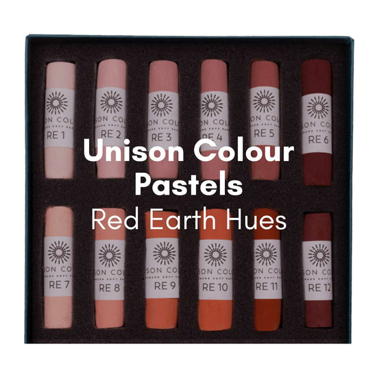Unison Colour Soft Pastel Unison Colour - Individual Handmade Soft Pastels - Red Earth Hues