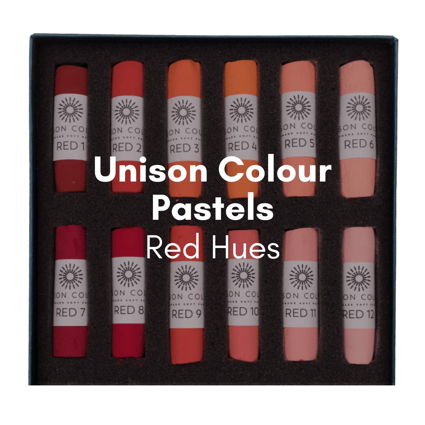 Load image into Gallery viewer, Unison Colour Soft Pastel Unison Colour - Individual Handmade Soft Pastels - Red Hues
