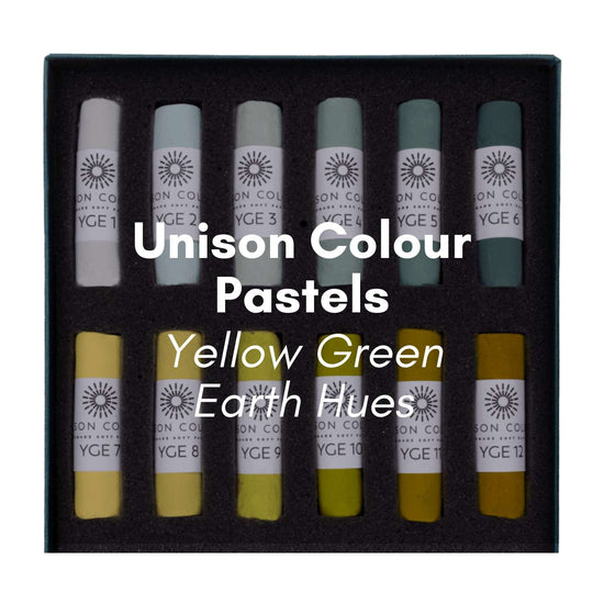 Unison Colour Soft Pastel Unison Colour - Individual Handmade Soft Pastels - Yellow Green Earth Hues