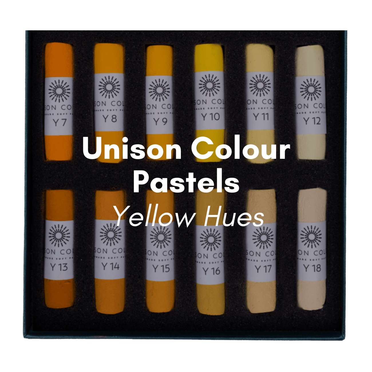 Unison Colour Soft Pastel Unison Colour - Individual Handmade Soft Pastels - Yellow Hues