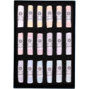 UNISON SOFT PASTEL SET Unison Colour - Handmade Soft Pastels - Light 1-18 Set - 18 Full Sticks