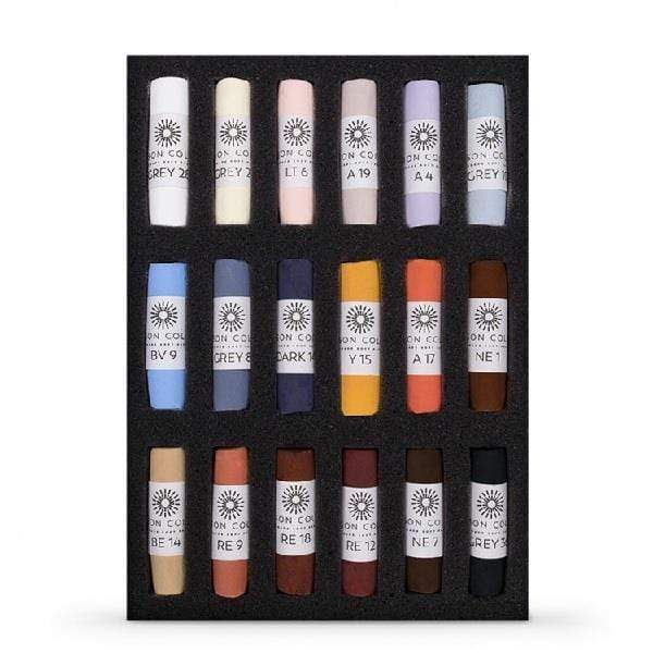 UNISON SOFT PASTEL SET Unison - Soft Pastel Set - 18 Pieces - Emma Colbert Animal 18 - item# EMCOL18